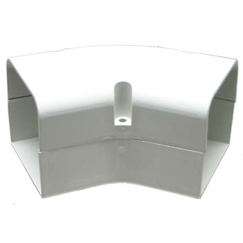 105mm - 45 Degree Flat Bend SpeediDuct (Ivory)