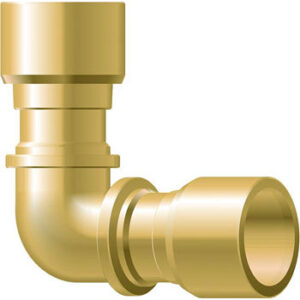 Lockring 90 Degree Elbow 3/8