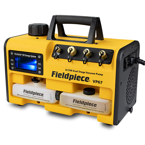 Fieldpiece Runquick VP67UK 6cfm Vacuum Pump Dual Voltage - Image 2