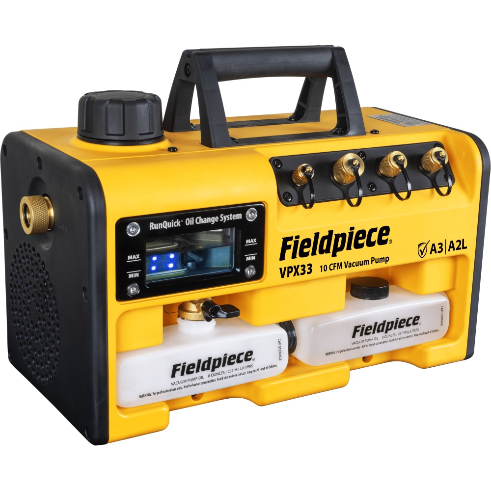 Fieldpiece A3 RunQuick VPX33UK 10cfm Vacuum Pump 110v - ATEX - Image 2